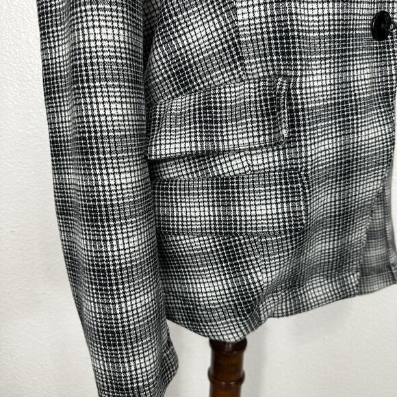 Anthropologie Maeve Blazer Women Medium Collegiate Knit Plaid Preppy Academia - Picture 6 of 14
